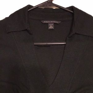 Black Mini Dress With Neckline